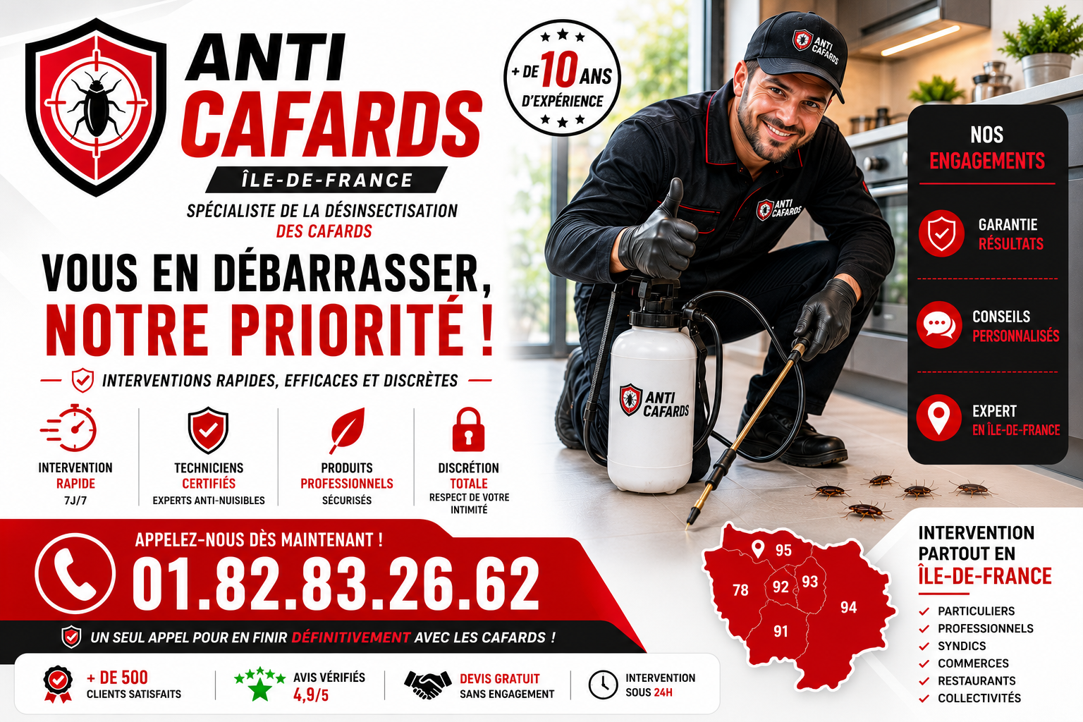 Cafards Saint Brice sous Foret